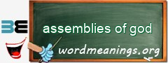 WordMeaning blackboard for assemblies of god